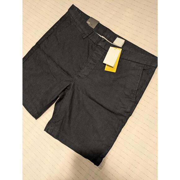 H&M &Denim Dark Navy Denim Shorts - Size 38 NWT - Picture 3 of 8